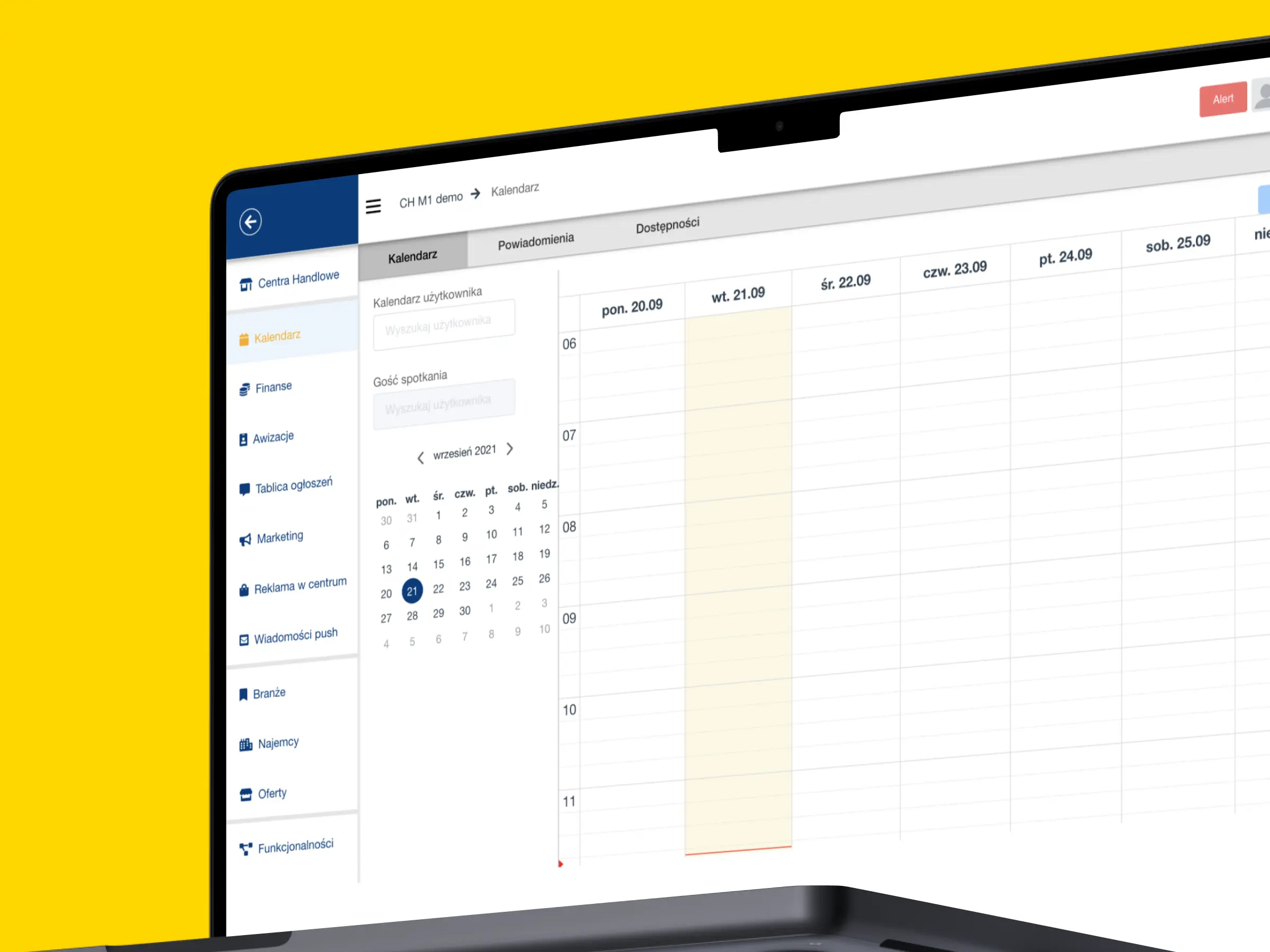 remote management of shopping centres