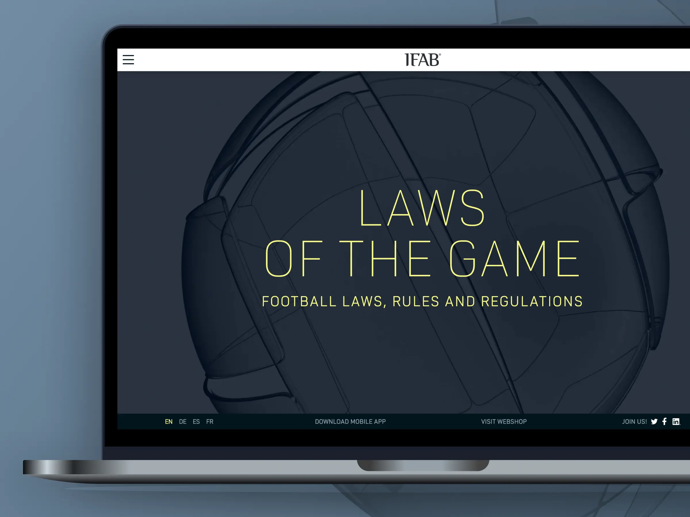 website for football law-makers