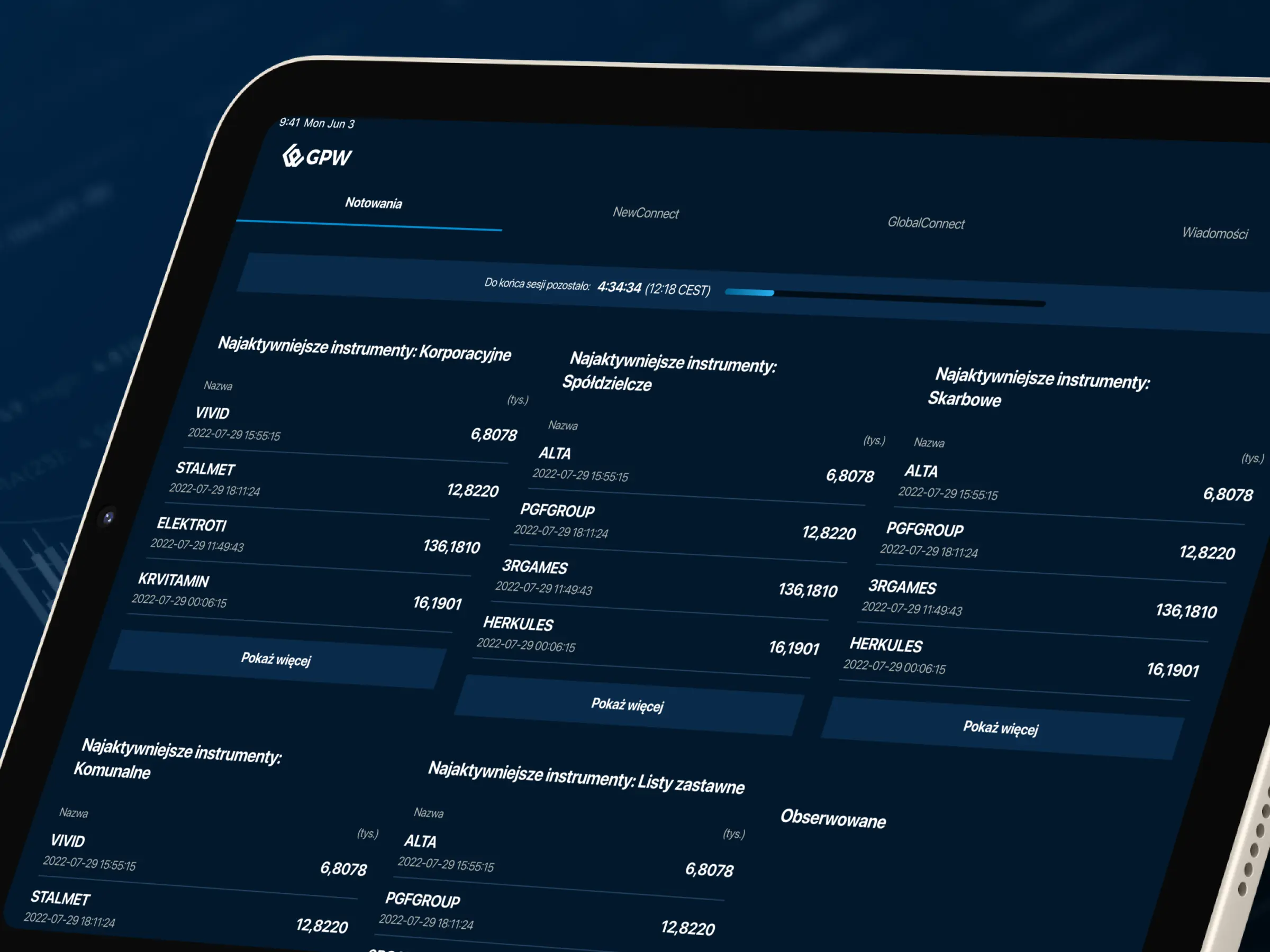 mobile app for investors on the go